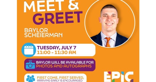 Baylor Scheierman will be in Grand Island Tuesday